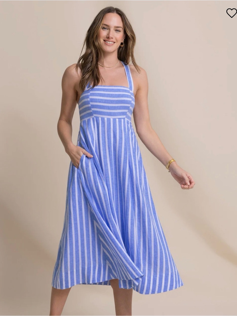 NWT Southern Tide Cinzia Striped Cross Strap Dress | Size: S | MSRP $198